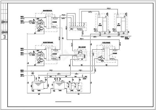 燃气锅炉房设计施工cad图纸-图二