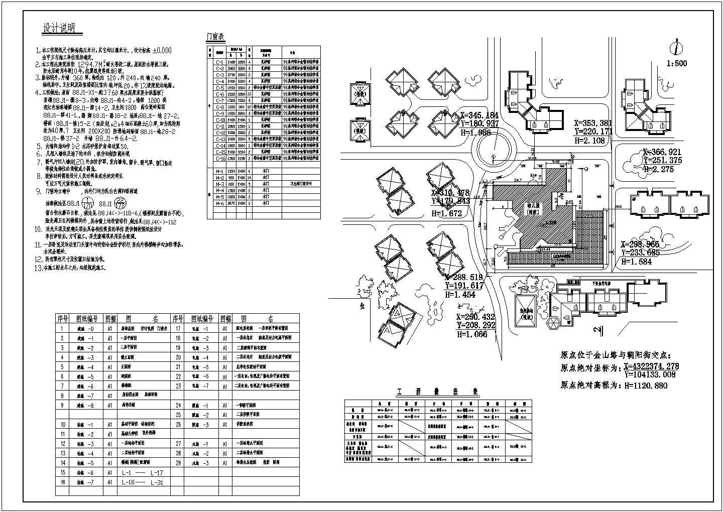 某小区幼儿园建筑施工图CAD