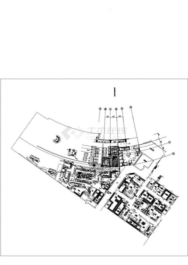 某酒店全日餐厅包间施工CAD完整构造设计图纸-图二