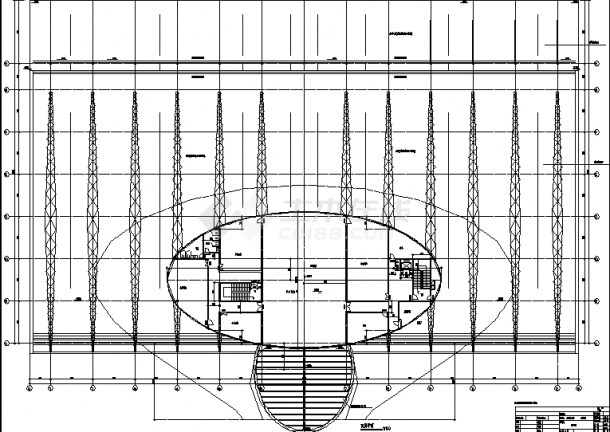 某市二套汽车客运站综合楼建筑设计施工cad图纸（含设计说明）-图一