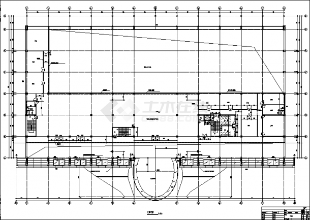某市二套汽车客运站综合楼建筑设计施工cad图纸（含设计说明）-图二