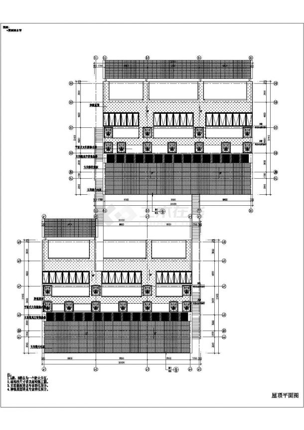某2657平米4层展览展馆建筑CAD施工图【平立剖 总平 楼梯 门窗[表] 说明】-图二