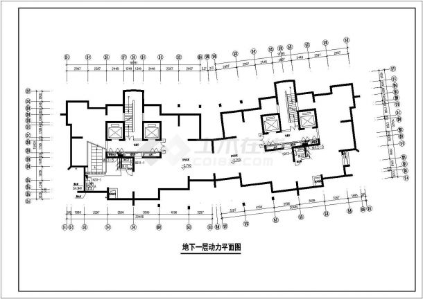 某高层住宅楼CAD大样详细构造设计电气图-图二
