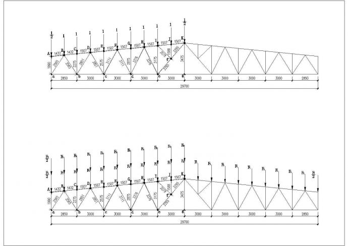 某化工厂钢结构全套施工设计cad图纸(含计算书，设计说明)_图1