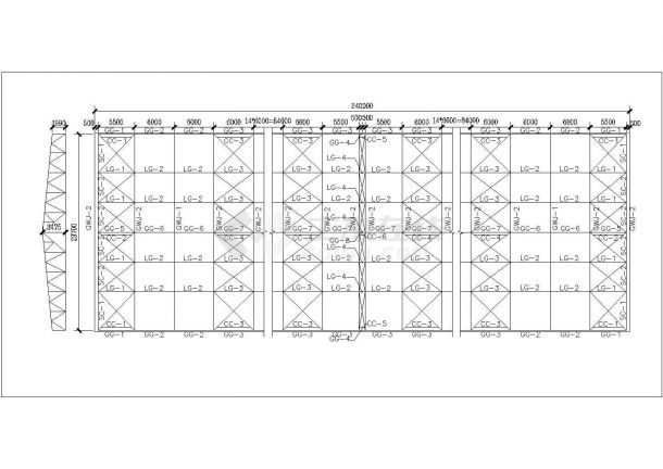 某化工厂钢结构全套施工设计cad图纸(含计算书，设计说明)-图二