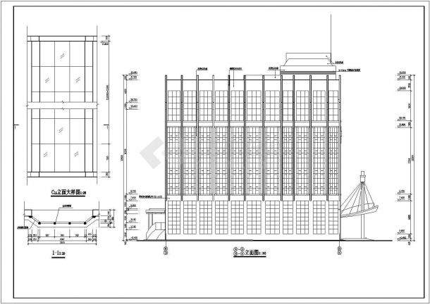 某学校综合楼全套CAD建筑设计节点完整图-图二