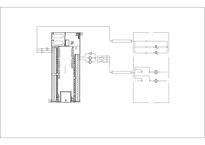 四川某化工洗桶废水处理站电气施工CAD图现场控制箱联络图_图1
