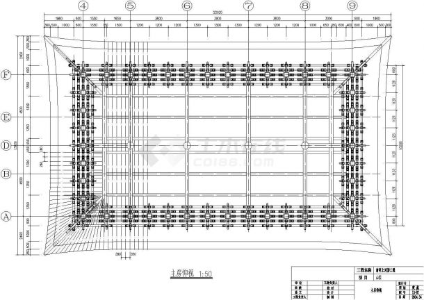 某清明上河园大门CAD节点构造设计施工图纸-图二