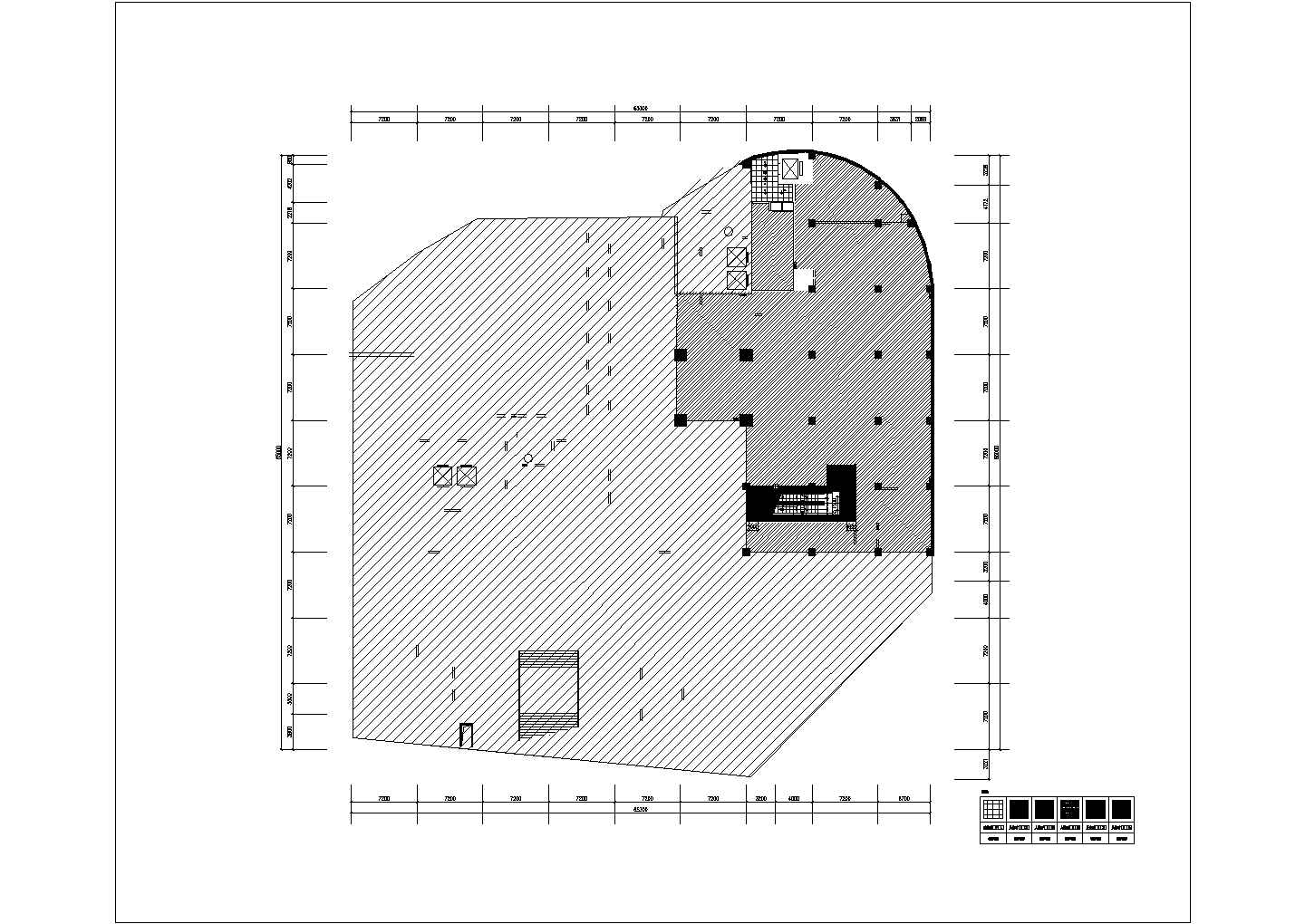 某重庆金鹰女人广场解放碑店改造工程项目CAD完整施工图