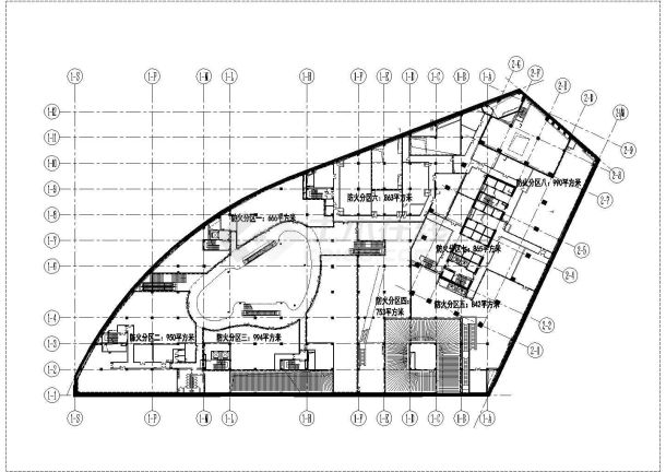 某国际金融广场地下一层CAD构造节点详细设计图-图一