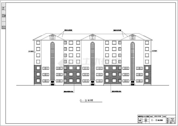 某住宅楼全套设计CAD详细平立剖图纸-图二