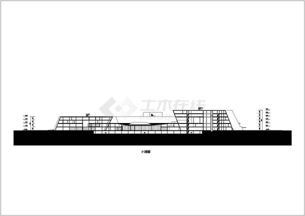 某东莞市民中心工人文化宫CAD大样详细设计剖面-图一