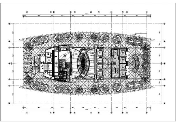 某大堂与大堂吧水池地面CAD设计完整详图-图一