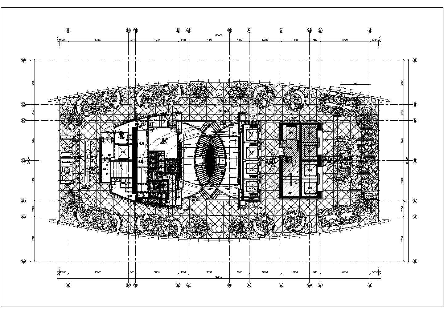 某大堂与大堂吧水池地面CAD设计完整详图