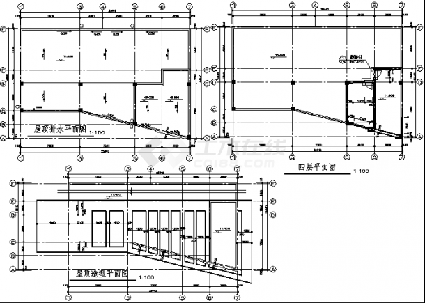 哈尔滨二套公交车站综合楼建筑设计施工cad图纸（含说明）-图一