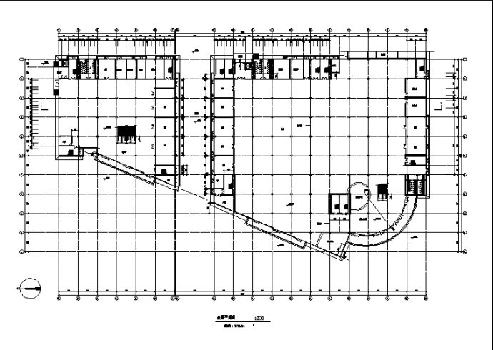 二套大型超市综合楼建筑设计施工cad图纸（含说明）_图1