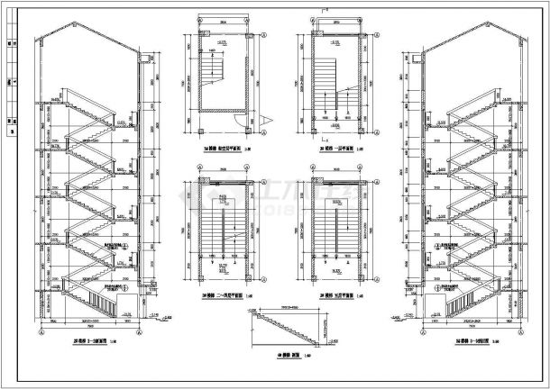 [建施]某中学CAD设计完整施工图带总图教学楼-图一