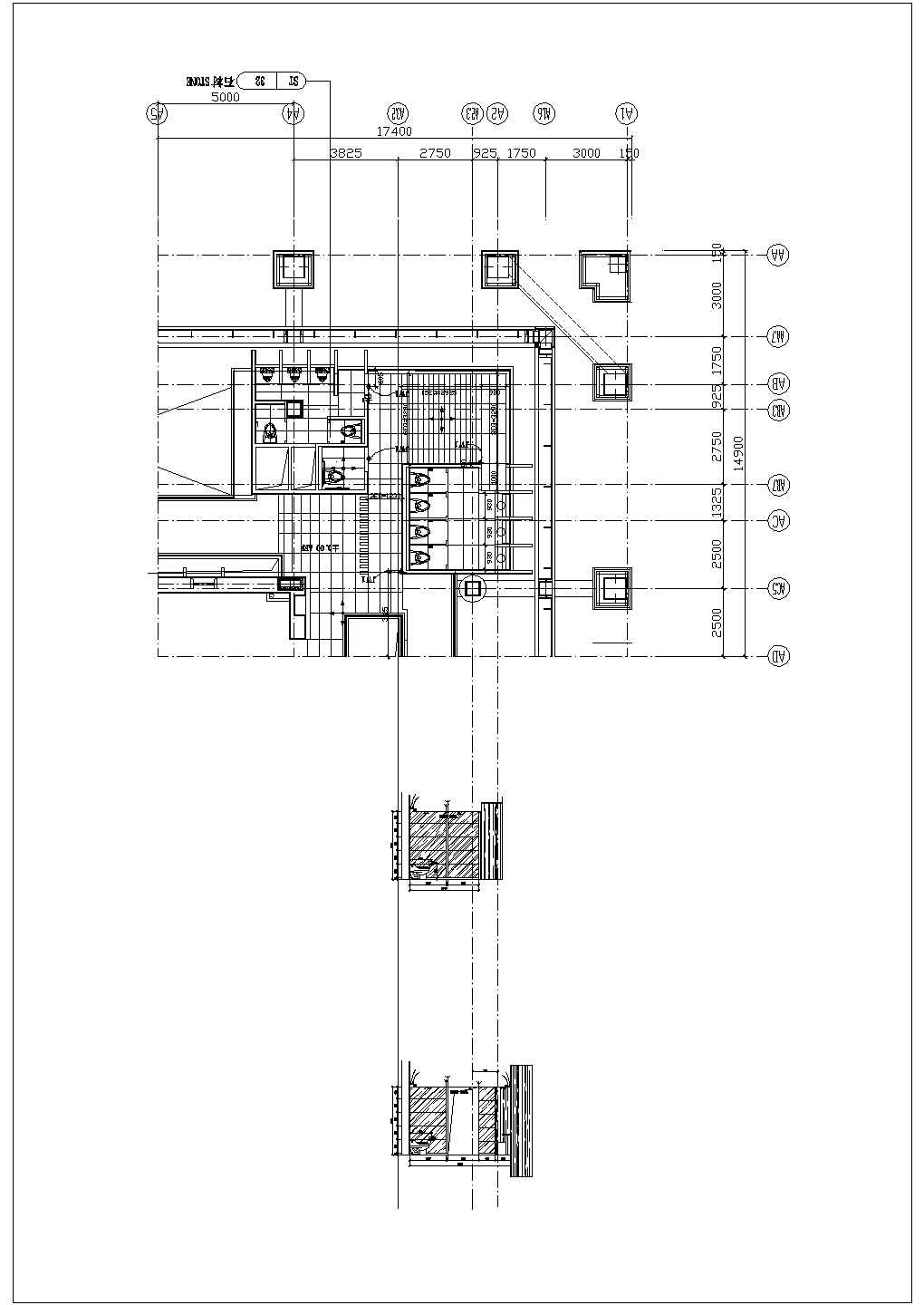 某高级豪华酒店CAD详细完整构造图纸