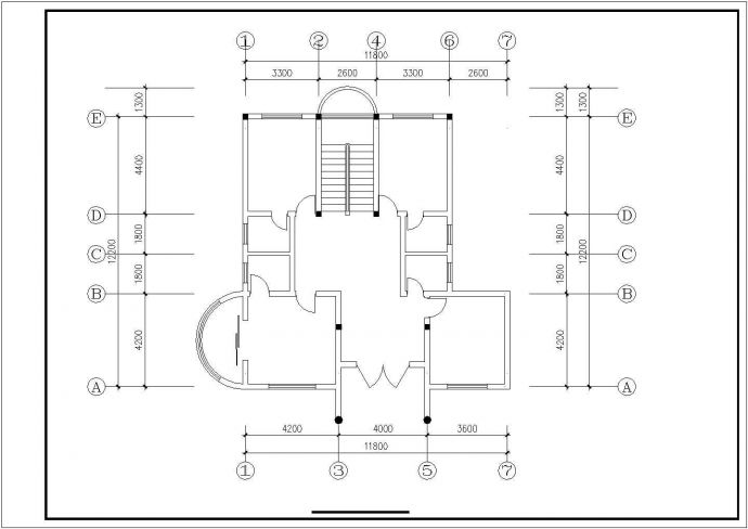 某城市精品大型别墅建筑方案户型设计施工CAD图纸_图1