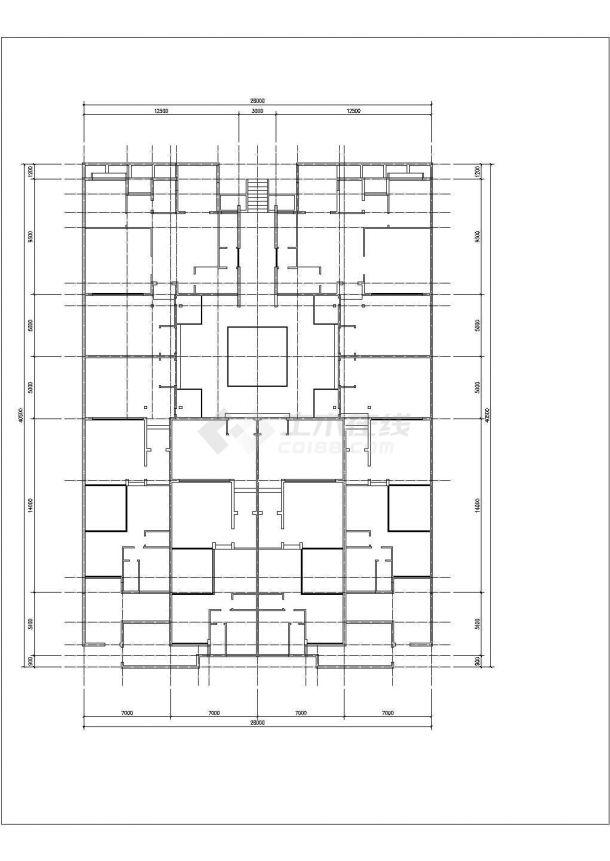 某城市精品组院别墅建筑方案全套户型设计施工CAD图纸-图一