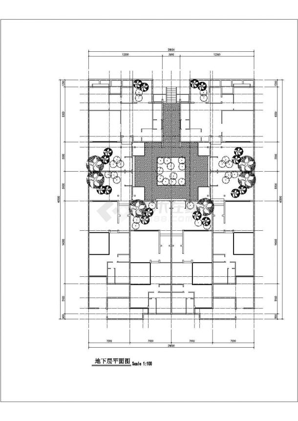 某城市精品组院别墅建筑方案全套户型设计施工CAD图纸-图二