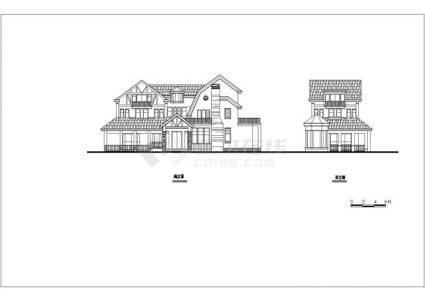 某城市精品别墅建筑方案经典户型设计施工CAD图纸-图一