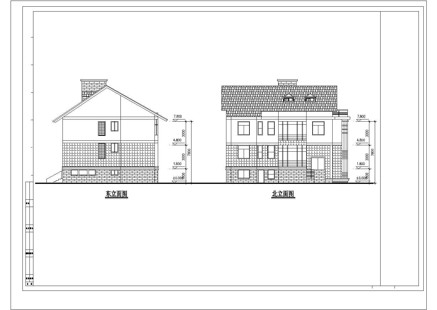 某城市多层高档别墅建筑方案经典户型设计施工CAD图纸