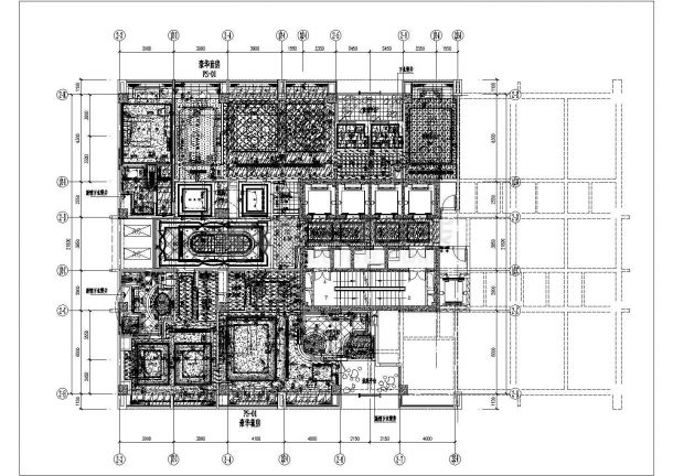 某世代锦江国际酒店贵宾楼CAD完整设计节点平面-图一