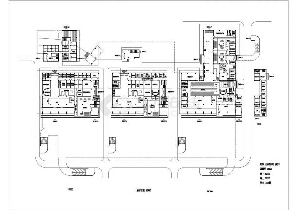 某苏州高新区行政中心公检法CAD全套构造设计平面-图一