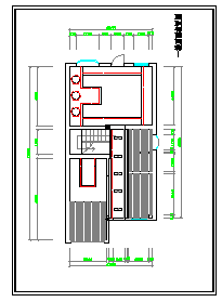 三层别墅室内装修设计CAD图-图一