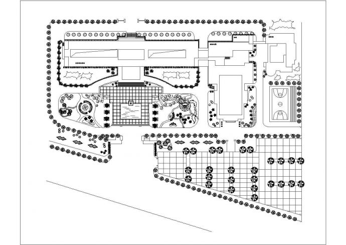住宅区景观规划设计CAD图纸_图1