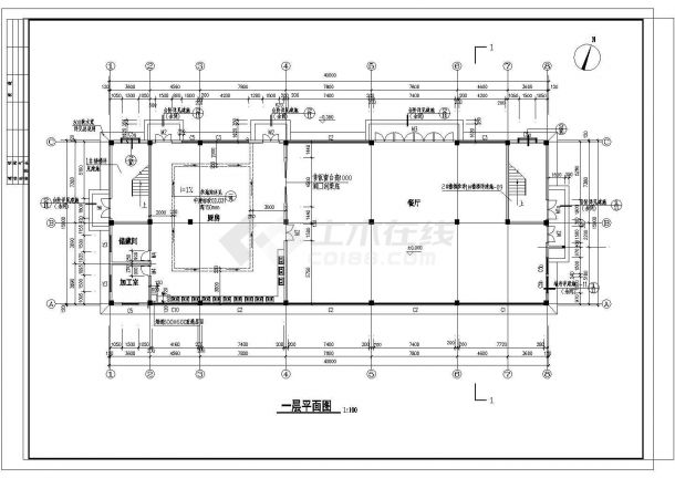 某五层鞋业公司宿舍楼建施图纸-图二