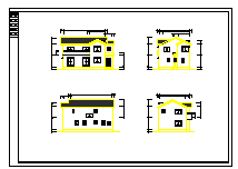 木别墅建筑设计CAD图-图二