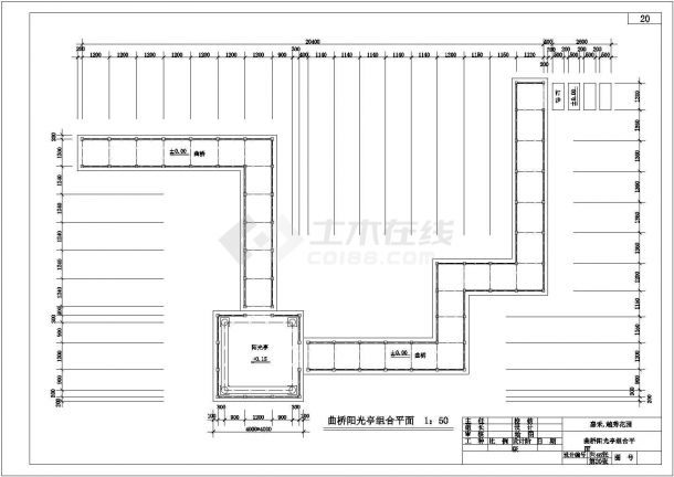 嘉禾、越秀花园景观设计施工图-图一