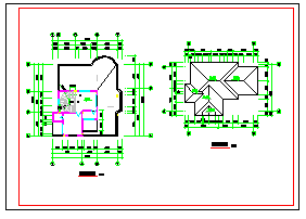 某独立别墅建筑设计CAD图