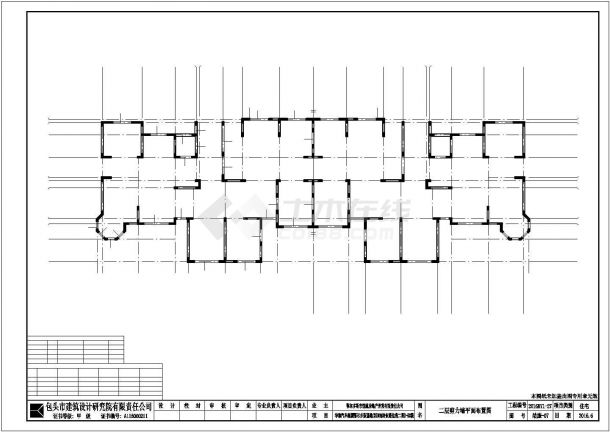 某地区九层剪力墙结构住宅楼结构设计施工CAD图纸-图二