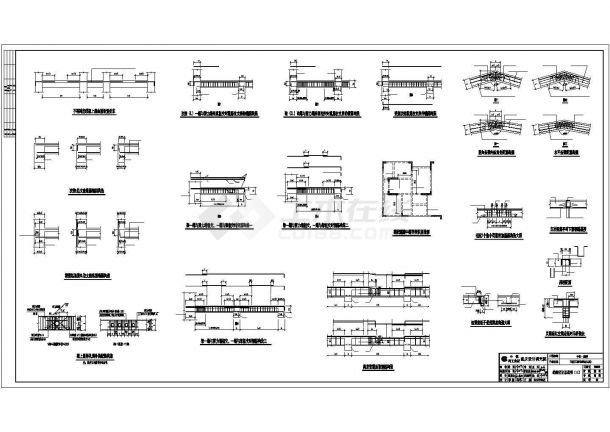 某3层框架幼儿园建筑结构设计施工CAD图纸-图二