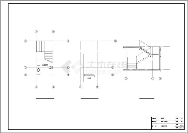 某住宅区自建房建筑结构设计施工CAD图纸-图一