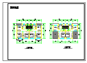 联排别墅CAD建筑设计施工图纸-图二