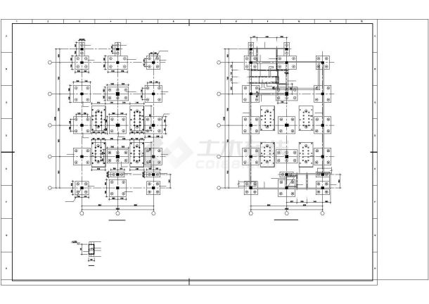 某框剪结构电控楼结构施工图-图二