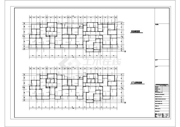 某地上18层剪力墙结构住宅楼建筑结构设计施工CAD图纸-图一