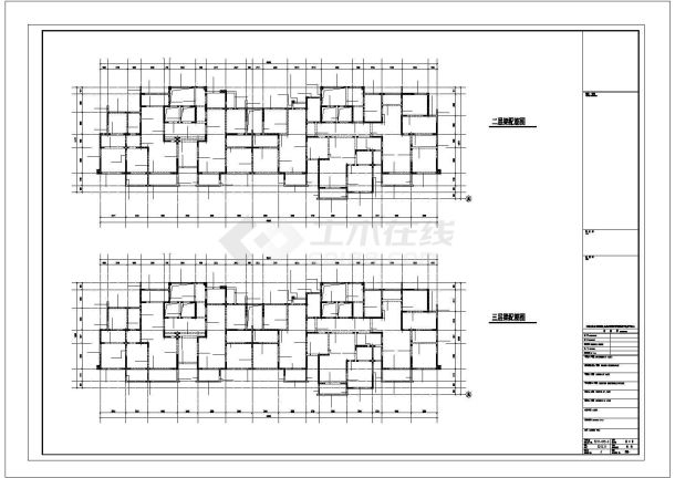 某地上18层剪力墙结构住宅楼建筑结构设计施工CAD图纸-图二