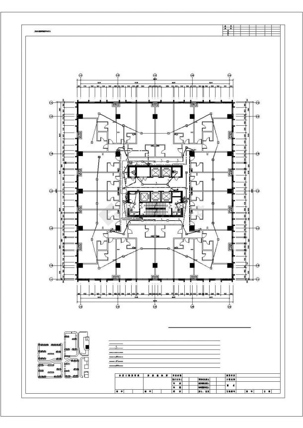 [黑龙江]知名广场公寓楼强弱电全套施工CAD图纸-图二