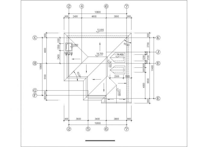 某别墅建筑详细设计施工全套建筑平立面CAD图纸_图1