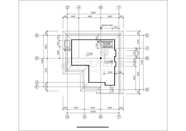 某别墅建筑详细设计施工全套建筑平立面CAD图纸-图二