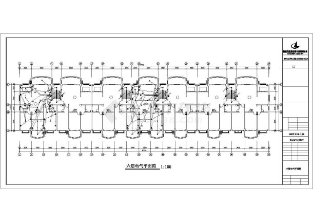 高层住宅楼电气设计CAD施工图-图二