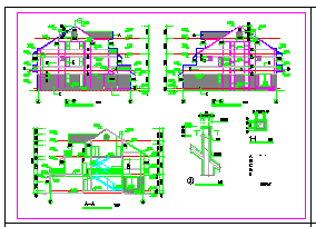 简单三层别墅全套建筑设计施工图-图二