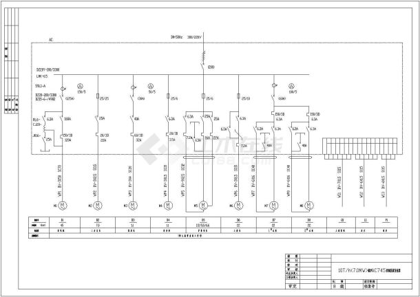 某工程电动机控制原理图-图二