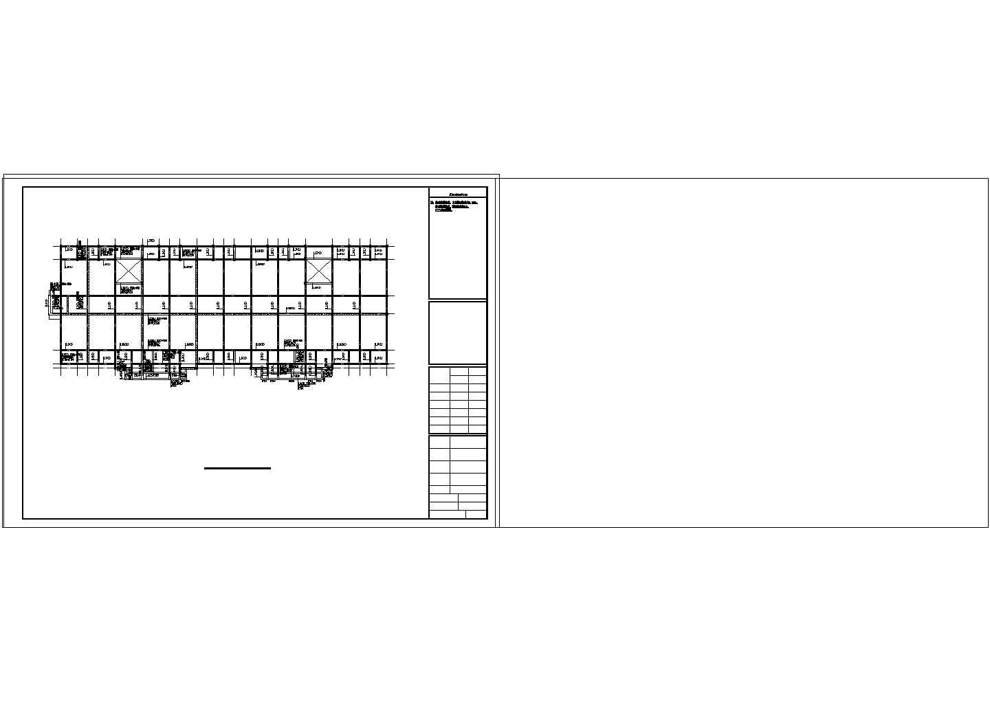 [重庆]四层砖混结构宿舍楼结构设计cad图纸
