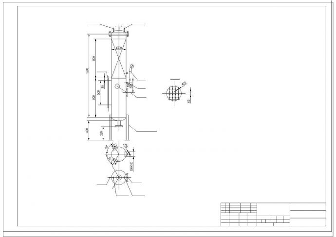2T-H气浮设备及配套排渣系统设计cad施工图纸_图1